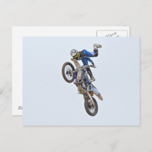 Motocross Extreme Tricks Briefkaart (Voorkant / Achterkant)