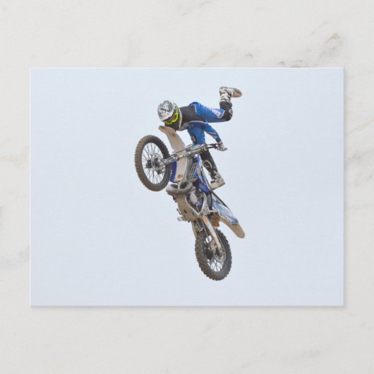 Motocross Extreme Tricks Briefkaart (Voorkant)