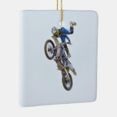 Motocross Extreme Tricks Keramisch Ornament (Rechts)