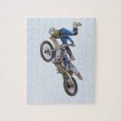 Motocross Extreme Tricks Legpuzzel (Verticaal)