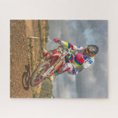 Motocross-fiets Legpuzzel (Horizontaal)