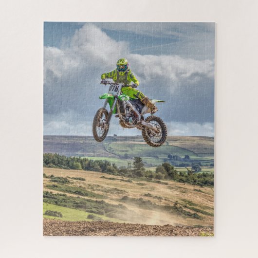 Motocross-fiets Legpuzzel (Verticaal)