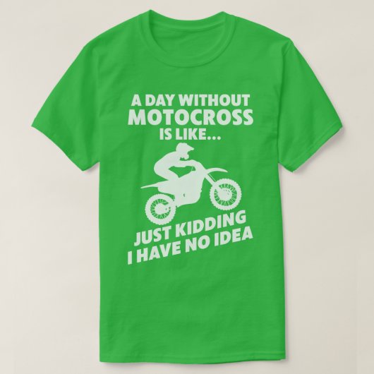 Motocross-fiets motorfiets t-shirt (Design voorkant)