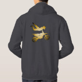 Motocross Freestyle Goldeffekt Hoodie (Achterkant)