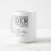 Motocross-gesprekken Funny Dirt Bike Mok (Voorkant links)