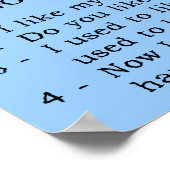 Motocross-gesprekken Funny Dirt Bike Poster Sig (Hoek)