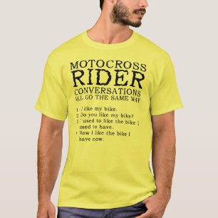 Motocross Gesprekken Grappig Vuilnis Bike T-shirt