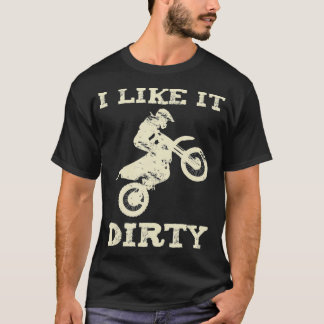 Motocross Gezegde Pun Ik vind het smerig T-shirt