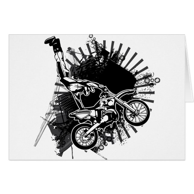 Motocross Grunge Jump (Voorkant Horizontaal)