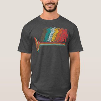 Motocross hartslag Retro DirtBike voor T-shirt