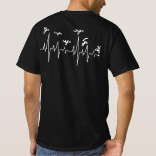 Motocross hartslag t-shirt