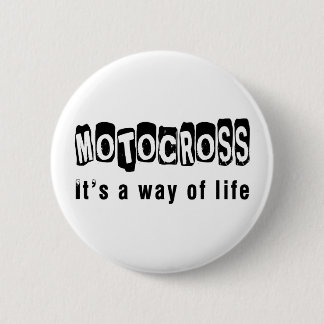 Motocross Het is een manier van leven Ronde Button 5,7 Cm