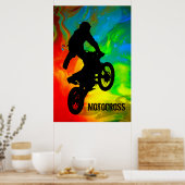 Motocross in Solar meltdown Poster (Keuken)