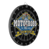 Motocross is mijn leven dartbord (Voorkant Links)