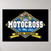 Motocross is mijn leven poster (Voorkant)