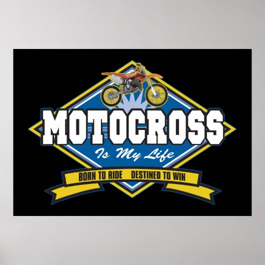 Motocross is mijn leven poster (Voorkant)