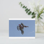 Motocross Jump Briefkaart (Staand voorkant)