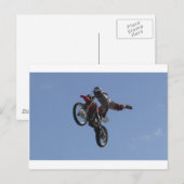 Motocross Jump Briefkaart (Voorkant / Achterkant)