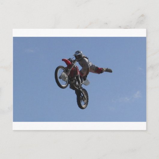 Motocross Jump Briefkaart (Voorkant)