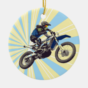 Motocross Keramisch Ornament