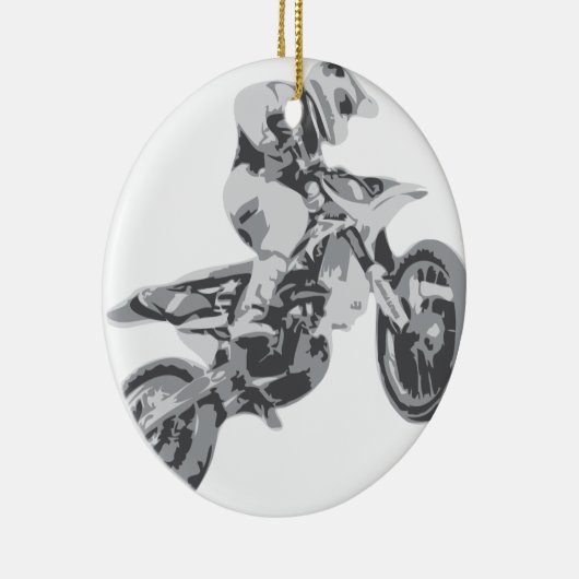 Motocross Keramisch Ornament (Rechts)