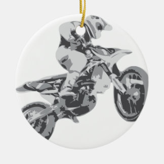 Motocross Keramisch Ornament