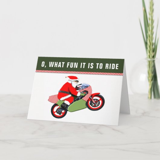 Motocross Kerst Kaarten (Voorkant)