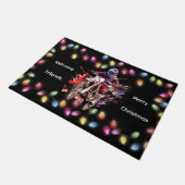 Motocross Kerst Welkom Vrienden Deurmat (Schuin)
