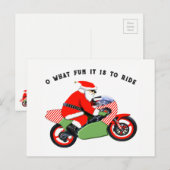 motocross Kerstkaarten Feestdagenkaart (Voorkant / Achterkant)