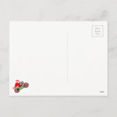 motocross Kerstkaarten Feestdagenkaart (Achterkant)