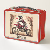 Motocross Kidd gepersonaliseerde lunchbox (Voorkant)