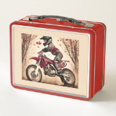 Motocross Kidd gepersonaliseerde lunchbox (Achterkant)