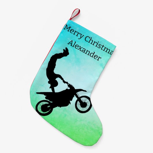 Motocross Kleine Kerstsok (Voorkant (Hangend))