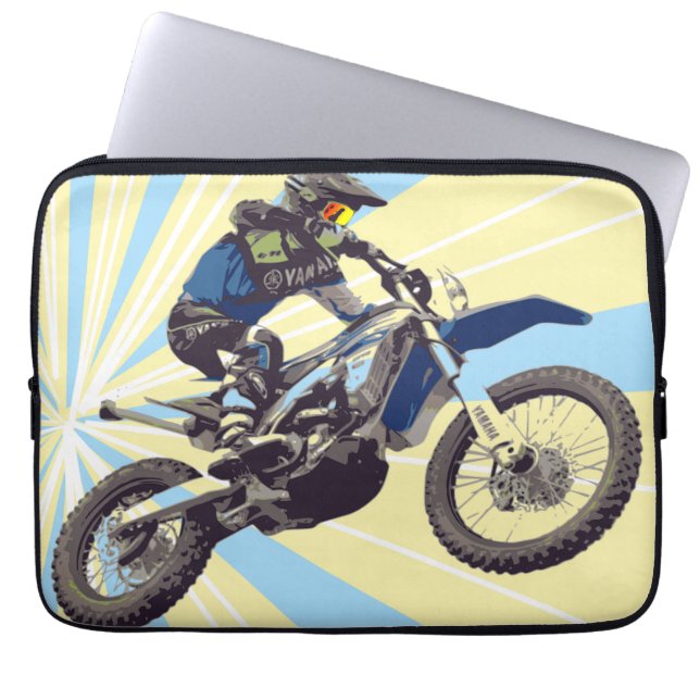 Motocross Laptop Sleeve (Voorkant)