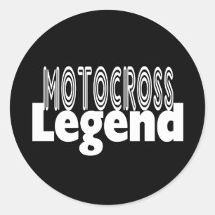 Motocross Legend Ronde Sticker