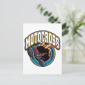 Motocross Logo Briefkaart (Staand voorkant)