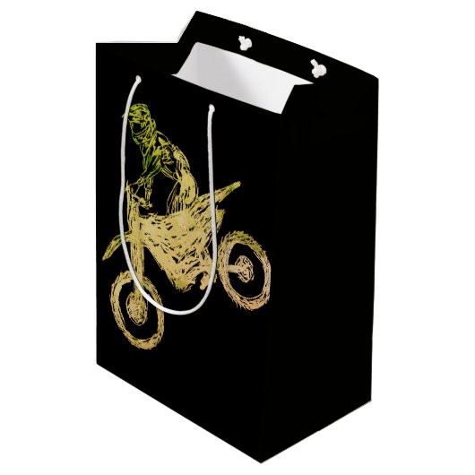 Motocross Medium Cadeauzakje (Achterkant Gekanteld)