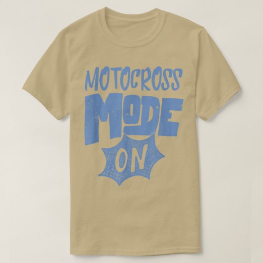 Motocross-modus op Funny Motocross-fiets T-shirt (Design voorkant)