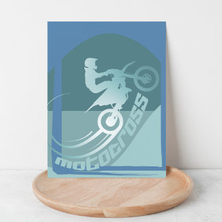 Motocross moto cross dirtbike moto-x Briefkaart