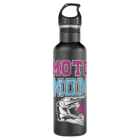 Motocross Moto mam MX Dirtbike Waterfles (Voorkant)