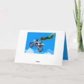 Motocross Motorcycle Racing Birthday Kaart (Achterkant)