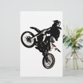 Motocross motorfiets (Staand voorkant)