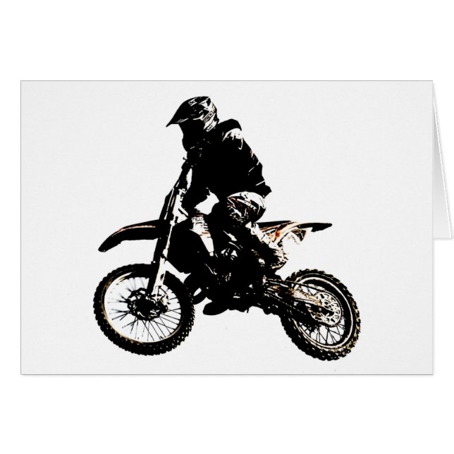 Motocross motorfiets (Voorkant Horizontaal)