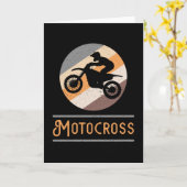 Motocross motorfiets Bike Dirt Biker Funny Gift Kaart (Gele Bloem)