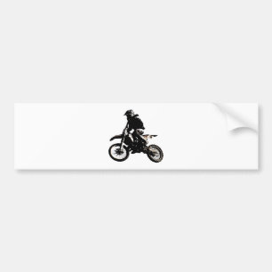 Motocross motorfiets bumpersticker
