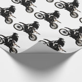 Motocross motorfiets cadeaupapier (Hoek)