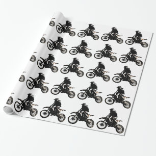 Motocross motorfiets cadeaupapier
