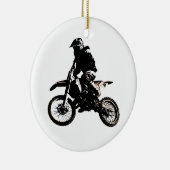 Motocross motorfiets keramisch ornament (Rechts)