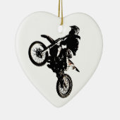 Motocross motorfiets keramisch ornament (Rechts)