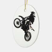Motocross motorfiets keramisch ornament (Links)